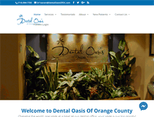 Tablet Screenshot of dentaloasisofoc.com